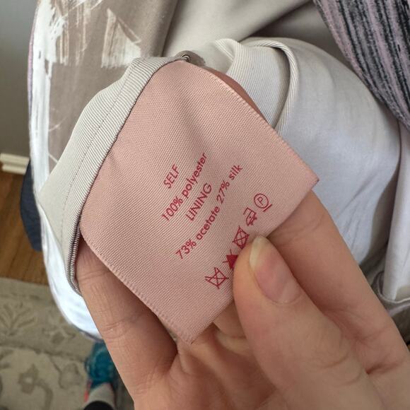 Roksanda EOS Puff Sleeve Moire Dress Size 6 Casual midi short sleeve - Picture 8 of 10